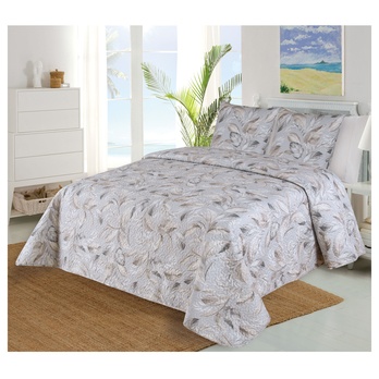 Prikrývka s obliečkami LASCIA hnedá, 2 ks 45x45 a 220x240 cm 1