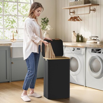 Kôš na bielizeň LAUNDRY čierna 1