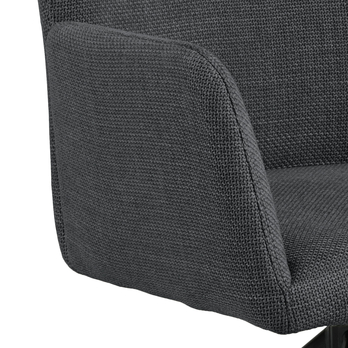 Jedálenská stolička LAURA sivá/čierna 7