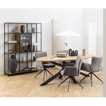 Jedálenská stolička LAURA hnedá/čierna 1