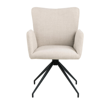 Jedálenská stolička LAURA béžová/čierna 2