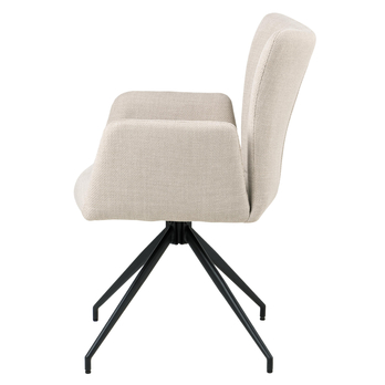 Jedálenská stolička LAURA béžová/čierna 3