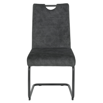 Jedálenská stolička LAURINA I S vintage antracitová, sada 2 ks 2