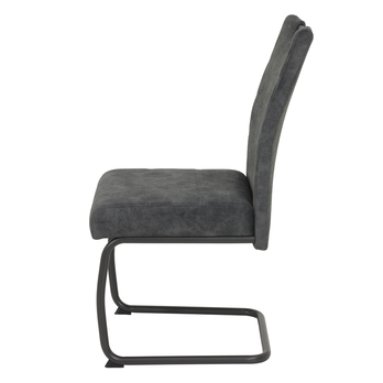 Jedálenská stolička LAURINA I S vintage antracitová, sada 2 ks 4