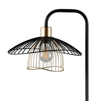 Stojacia lampa LAURIS čierna/zlatá 1