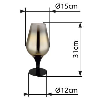 Stolná lampa LAVUS III čierna/zlatá 4