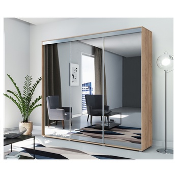 Šatníková skriňa LAYS 11 dub craft, šírka 250 cm 1