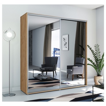 Šatníková skriňa LAYS 1 dub craft, šírka 100 cm, výška 215 cm 1