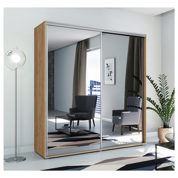 Šatníková skriňa LAYS 1 dub craft, šírka 125 cm, výška 215 cm 1