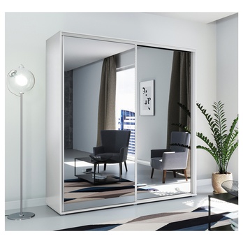 Šatníková skriňa LAYS 1 biela, šírka 100 cm, výška 215 cm 1