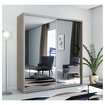 Šatníková skriňa LAYS 2 dub sonoma, šírka 230 cm, výška 215 cm 1