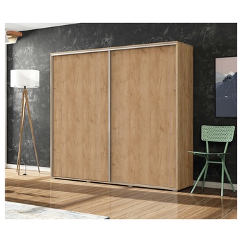 Šatníková skriňa LAYS 4 dub craft, šírka 230 cm, výška 215 cm 1