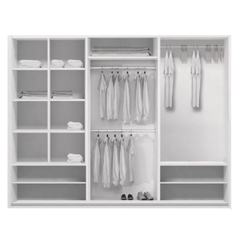Šatníková skriňa LAYS 7 dub artisan/čierna, šírka 250 cm 2
