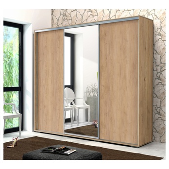 Šatníková skriňa LAYS 9 dub craft, šírka 250 cm 1