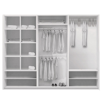 Šatníková skriňa LAYS 9 dub craft, šírka 250 cm 2