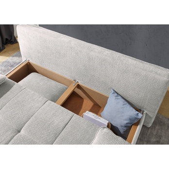 Pohovka LEANDRO svetlosivá 3