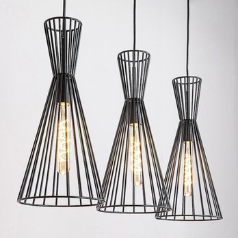 Závesné svietidlo LEANDROS 1 čierny kov 2