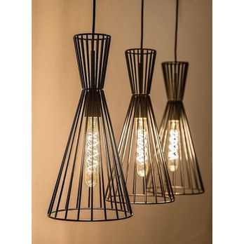 Závesné svietidlo LEANDROS 1 čierny kov 3