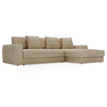 Sedacia súprava LEANNE pravá, svetlohnedá 6