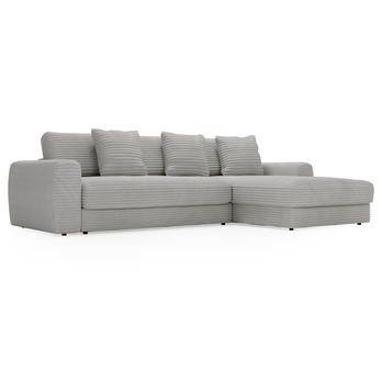 Sedacia súprava LEANNE pravá, svetlosivá 3