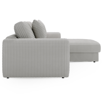 Sedacia súprava LEANNE pravá, svetlosivá 5