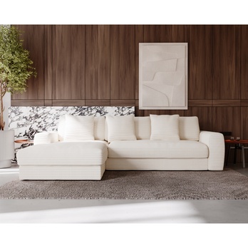 Sedacia súprava LEANNE ľavá, krémová 1