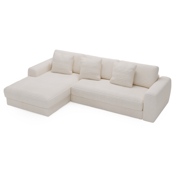 Sedacia súprava LEANNE ľavá, krémová 3