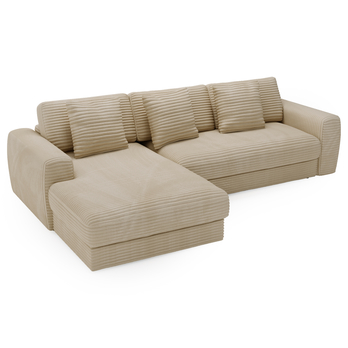 Sedacia súprava LEANNE ľavá, svetlohnedá 5