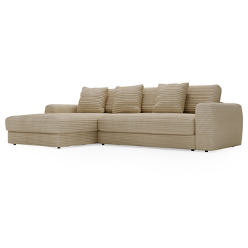 Sedacia súprava LEANNE ľavá, svetlohnedá 6