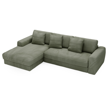 Sedacia súprava LEANNE ľavá, olivová 3