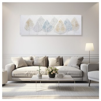 Obraz LEAVES III 150x50 cm, viacfarebná 1
