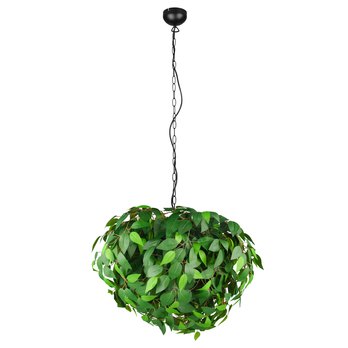 Závesné svietidlo LEAVY zelená/čierna, šírka 70 cm 1
