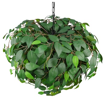 Závesné svietidlo LEAVY zelená/čierna, šírka 70 cm 2