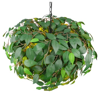 Závesné svietidlo LEAVY zelená/čierna, šírka 70 cm 3