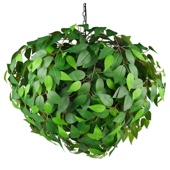 Závesné svietidlo LEAVY zelená/čierna, šírka 70 cm 4