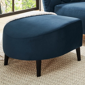 Taburet LEEDS modrá 1