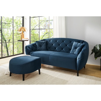 Taburet LEEDS modrá 2