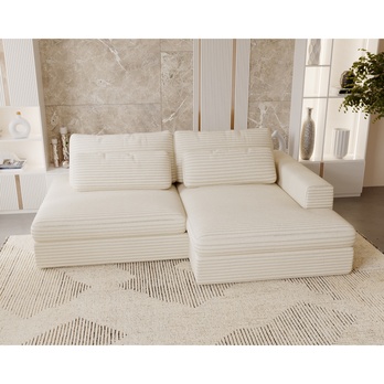 Sedacia súprava LEIDA pravá, krémová 1