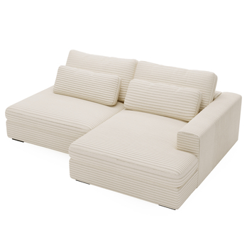 Sedacia súprava LEIDA pravá, krémová 6