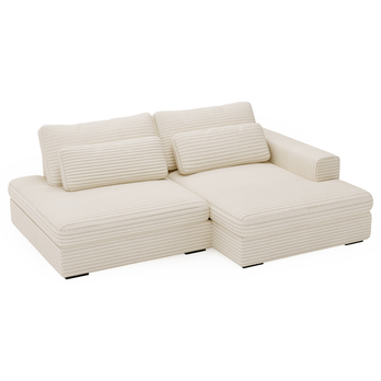 Sedacia súprava LEIDA pravá, krémová 7