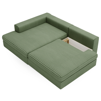 Sedacia súprava LEIDA ľavá, zelená 2