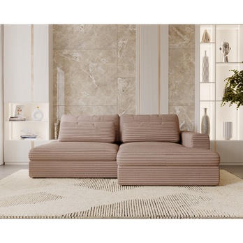 Sedacia súprava LEIDA pravá, hnedá 1