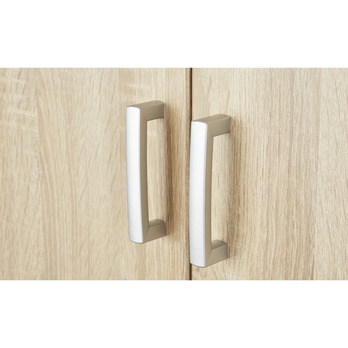 Šatníková skriňa LEMGO dub sonoma/zrkadlo 2