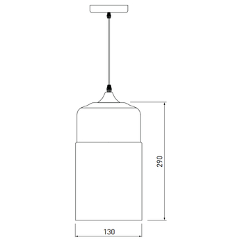 Závesné svietidlo LENDER 3 čierna 2