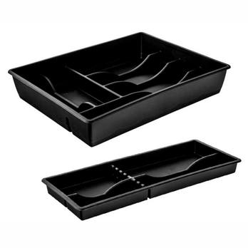 Dvojposchodový príborník LENNIE čierna 2