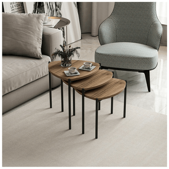 Prístavný stolík LENNY orech/čierna 5