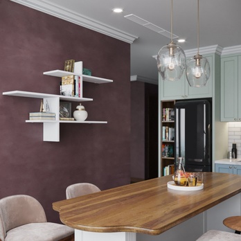 Nástenný regál LEO biela 1