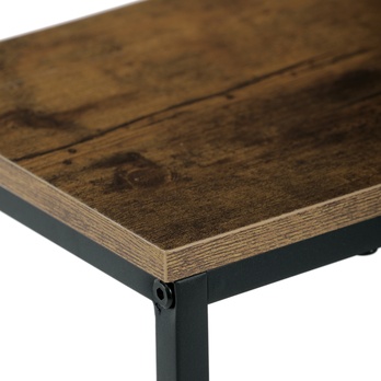 Konzolový stolík LEO čierna/staré drevo 4