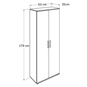 Skriňa na topánky LEOŠ dub sonoma 4
