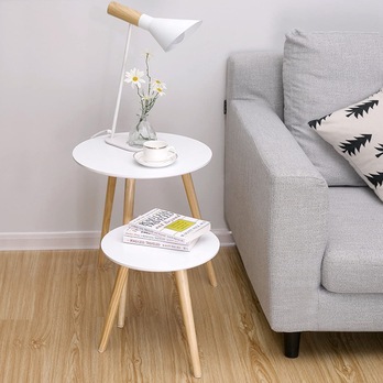 Prístavné stolíky LET07 biela 2